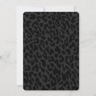 black leopard invitation