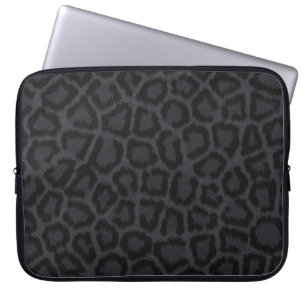 Black Leopard Laptop Sleeve