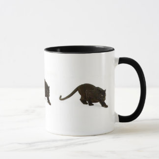 Black Leopard stalking, Black Leopard stalking,... Mug