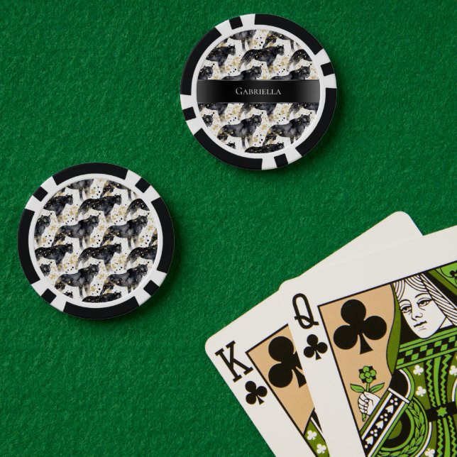 Black Leopards Poker Chips (Poker Table (Double))