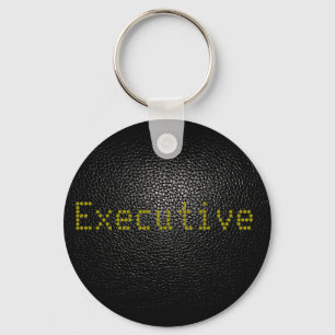 black lether imitation key ring