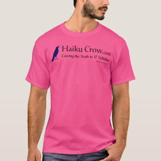 Black Letter Haiku Crow T-Shirt