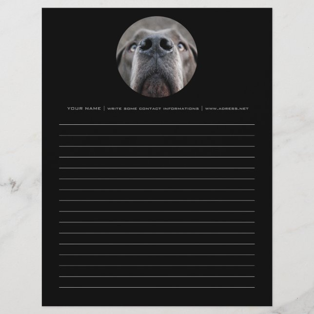 Black Letterhead (Front)