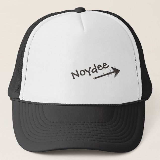 Black Lettering and Arrow on your Trucker Hat (Front)