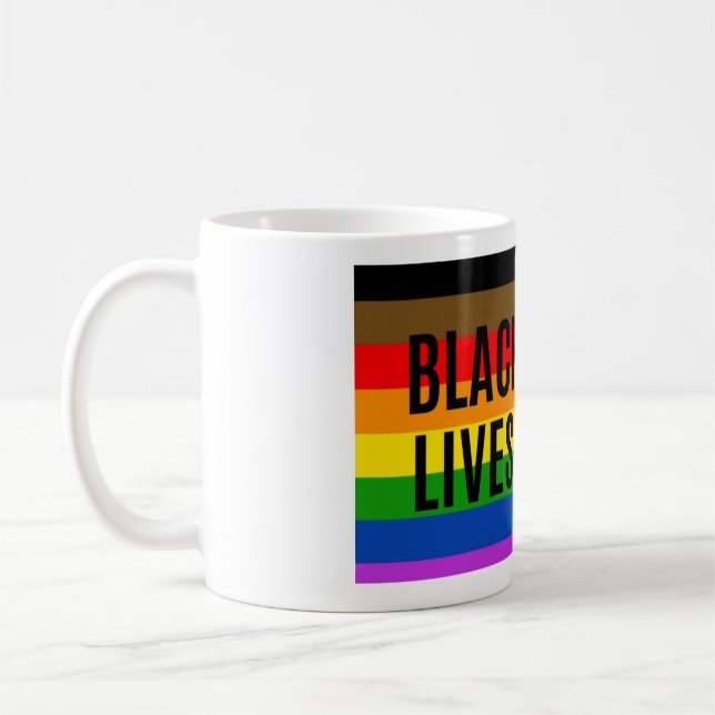 Black LGBTQ Lives Matter Coffee Mug (Left)