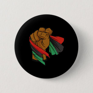 Black Liberation Flag Juneteenth Pan African Unia  6 Cm Round Badge