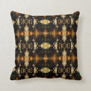 Black light brown tan pattern cushion