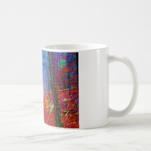 Black Light Forest Oil Painting Coffee Mug