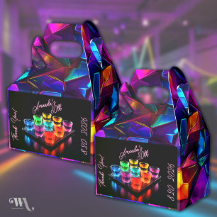 Black Light Neon Birthday Jelly Shots Favour Box