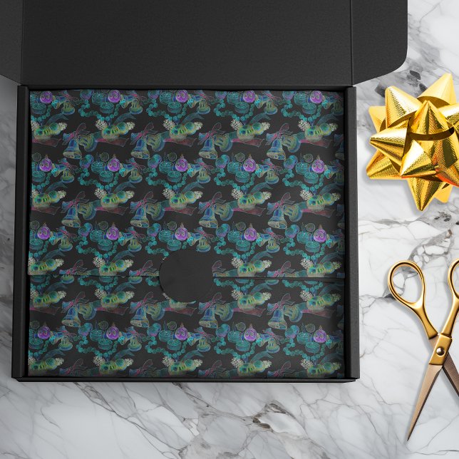 Black Light Neon Glow Xmas Candle Bell Ornament Tissue Paper (Creator Uploaded)