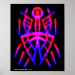 Black Light Poster By James Michael Miller