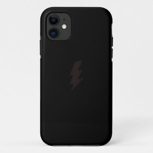 black lightning bolt iphone case