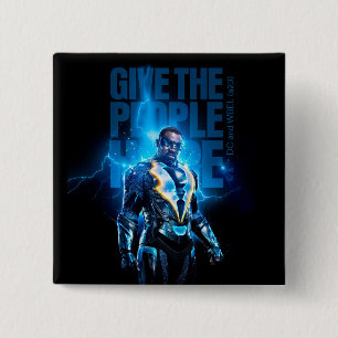 Black Lightning - Give The People Hope 15 Cm Square Badge