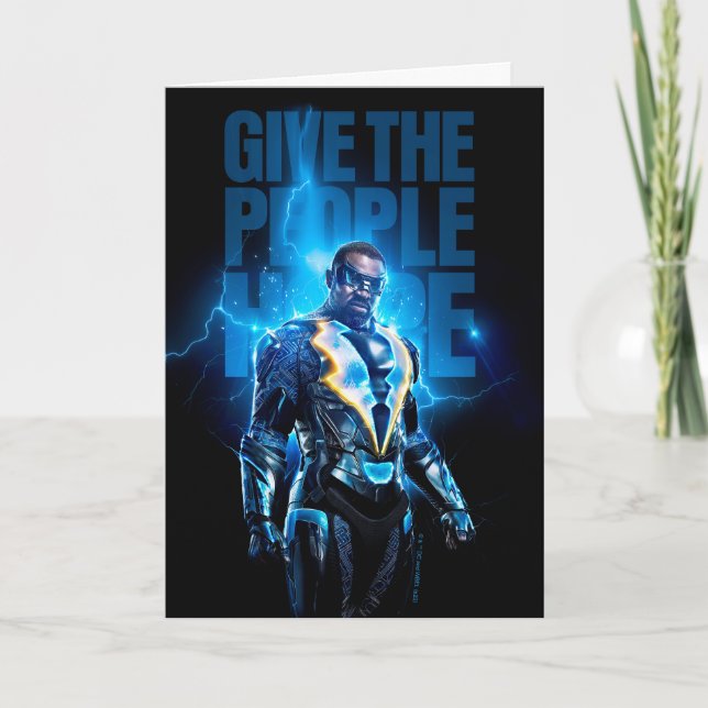 Black Lightning - Give The People Hope Card (Front)