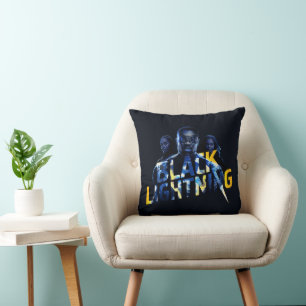 Black Lightning Heroes Graphic Cushion