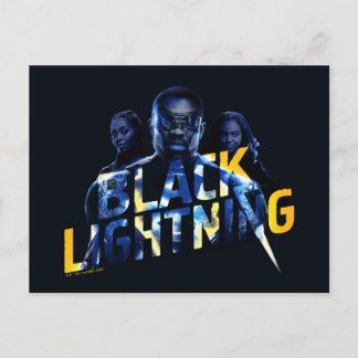 Black Lightning Heroes Graphic Postcard