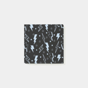Black Lightning Sleek Back-to-School Stationery Post-it Notes