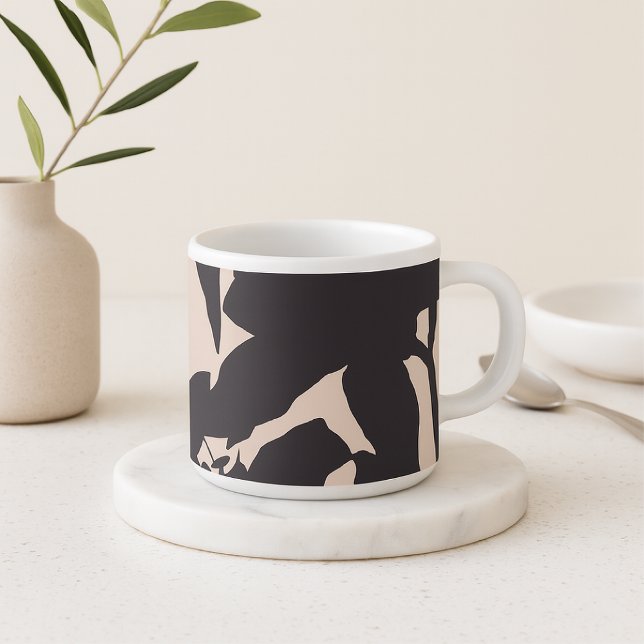 Black Lily Silhouette  Espresso Cup (Creator Uploaded)