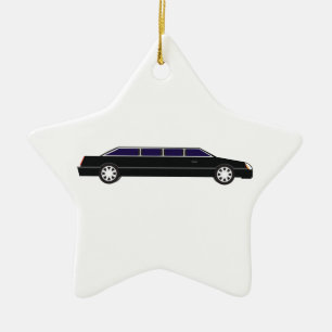 Black Limo Ceramic Tree Decoration