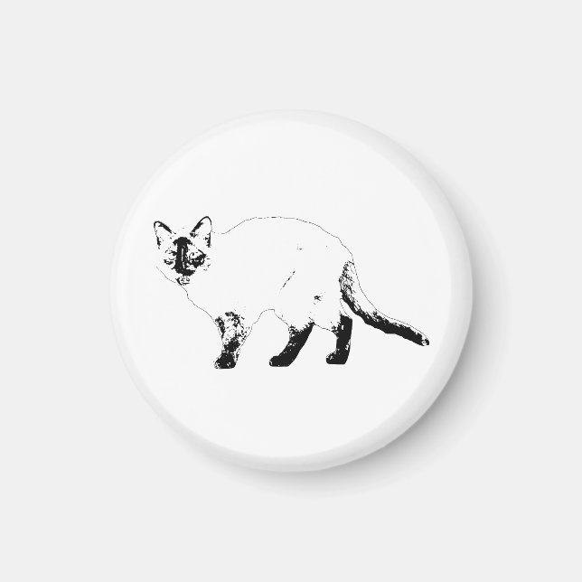 Black Line, Bright Mood Magnet (Front)