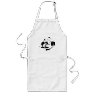 Black Line Chef Long Apron