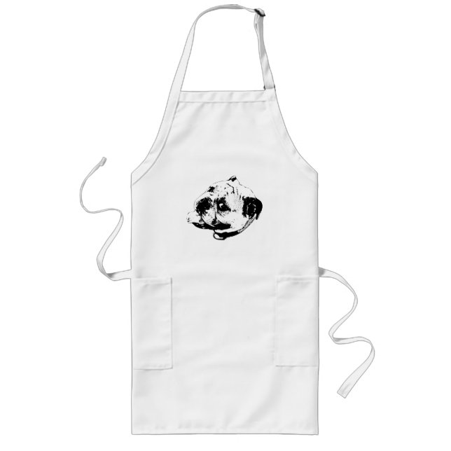 Black Line Chef Long Apron (Front)