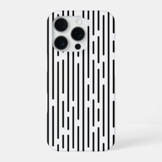 Black Line Geometric Pattern iPhone 16 Pro Case