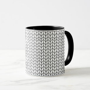 BLACK LINE KNIT Combo Mug