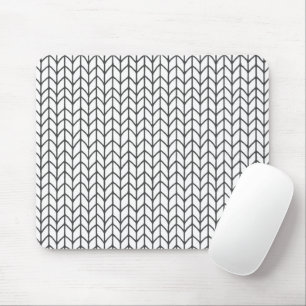 BLACK LINE KNIT Mouse Pad