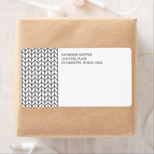 BLACK LINE KNIT Shipping Address Labels