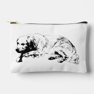 Black Line Lounging Dog Bag Keeps Beauty Organized