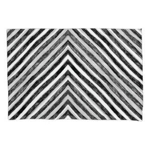 Black linear stripes, seamless pattern. pillowcase