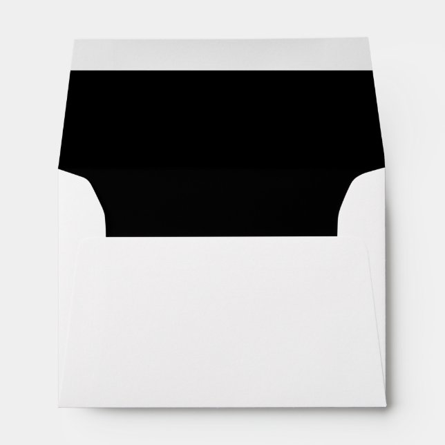 Black Lined A6 Envelopes (Back (Bottom))