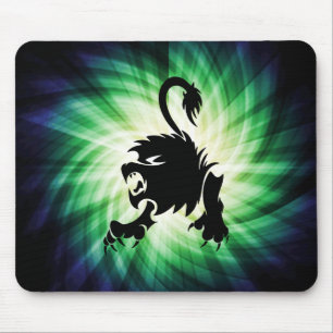 Black Lion; Leo; cool Mouse Pad