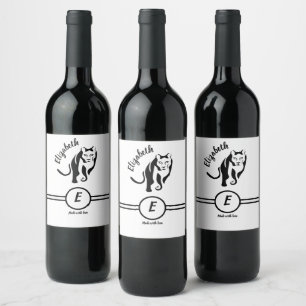 Black Lioness Queen of the Hunt Wine Label