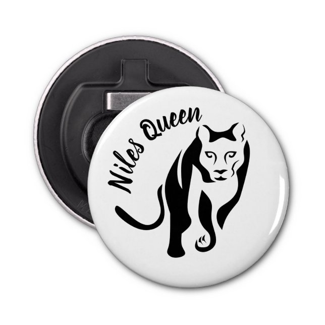 Black Lioness Queen of the Huntress Bottle Opener (Front)