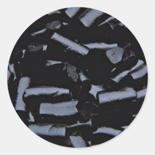Black liquorice classic round sticker