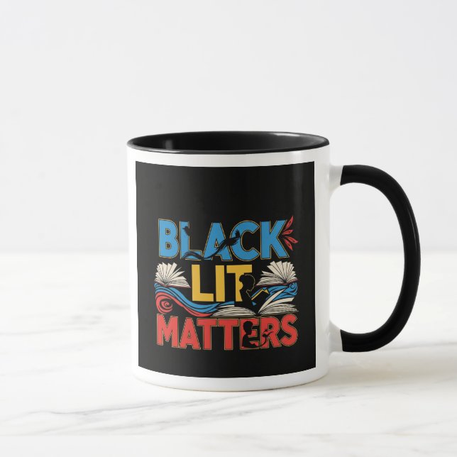 Black Lit Matters | Bold Afrocentric Literary  Mug (Right)