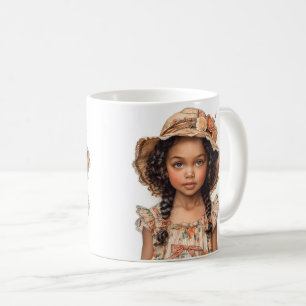 Black Little Girl Coffee Mug