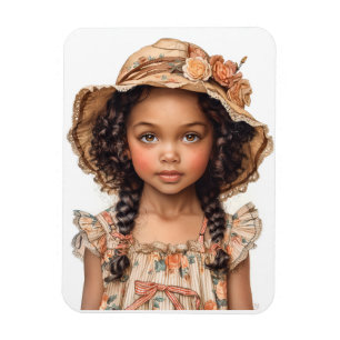 Black Little Girl Magnet