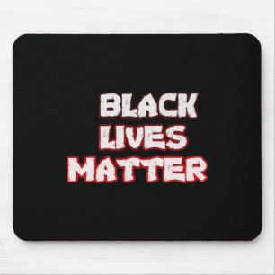 Black Live Sticker Mouse Pad