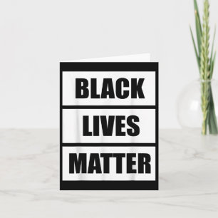 Black Lives - Awareness Protest Social Justice Card