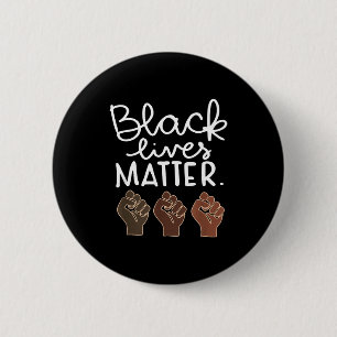 Black Lives Blm Human Rights Black History Month  6 Cm Round Badge