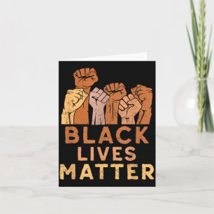 Black Lives Blm Human Rights Black History Month  Card