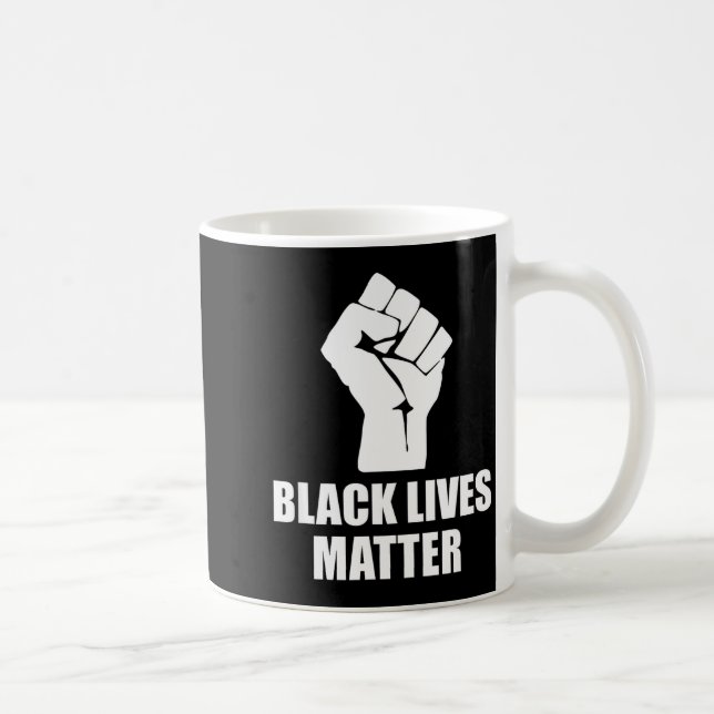 Black Lives Blm Human Rights Black History Month  Coffee Mug (Right)