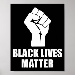 Black Lives Blm Human Rights Black History Month  Poster