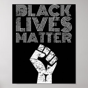 Black Lives Blm Human Rights Black History Month  Poster