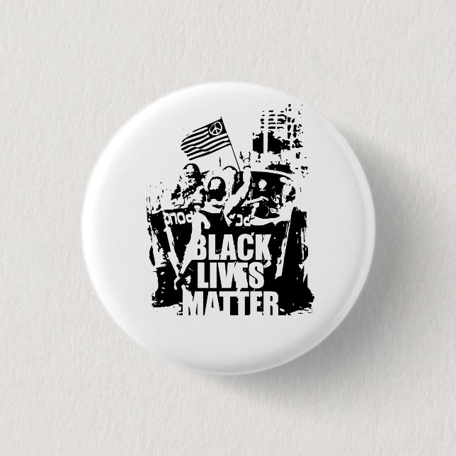 Black Lives Matter 3 Cm Round Badge (Front)