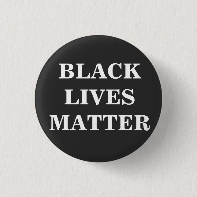 Black Lives Matter 3 Cm Round Badge (Front)
