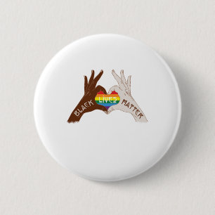 BLACK LIVES MATTER 6 CM ROUND BADGE